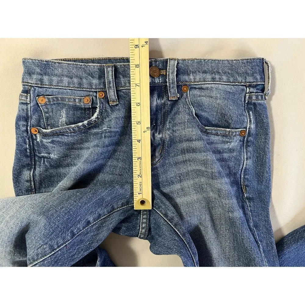 Womens MADEWELL The Slim Boyjean Stretch Denim Jeans 23 Med Wash‎ - Picture 4 of 10